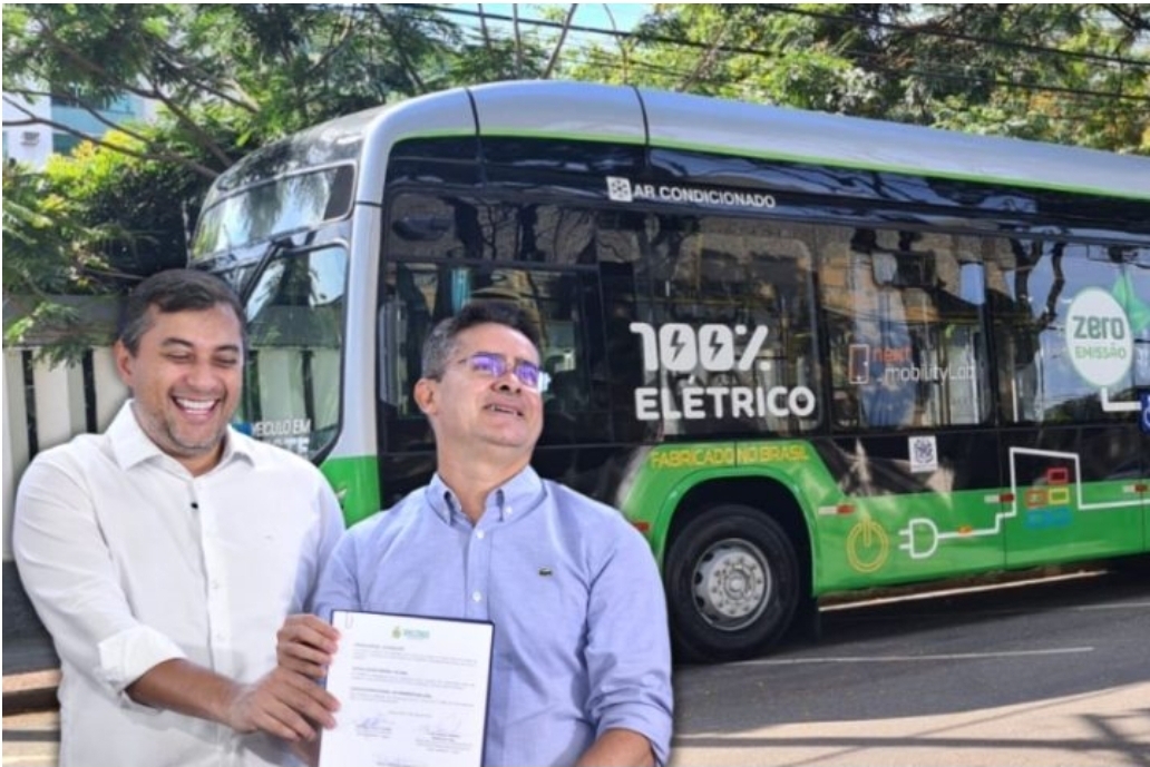 No momento, você está visualizando Manaus pioneira: Wilson Lima e David Almeida firmam parceria para adquirir ônibus ecológicos