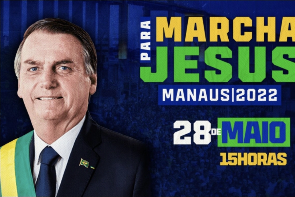 Leia mais sobre o artigo Presidente Jair Bolsonaro participará da Marcha Para Jesus em Manaus;