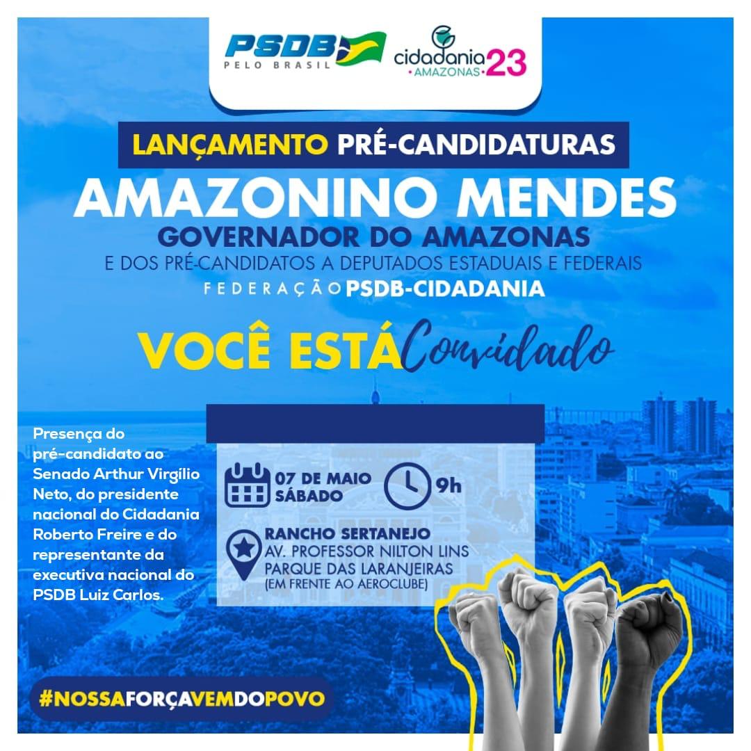 Você está visualizando atualmente AMAZONINO LANÇA PRÉ-CANDIDATURA NESTE SÁBADO