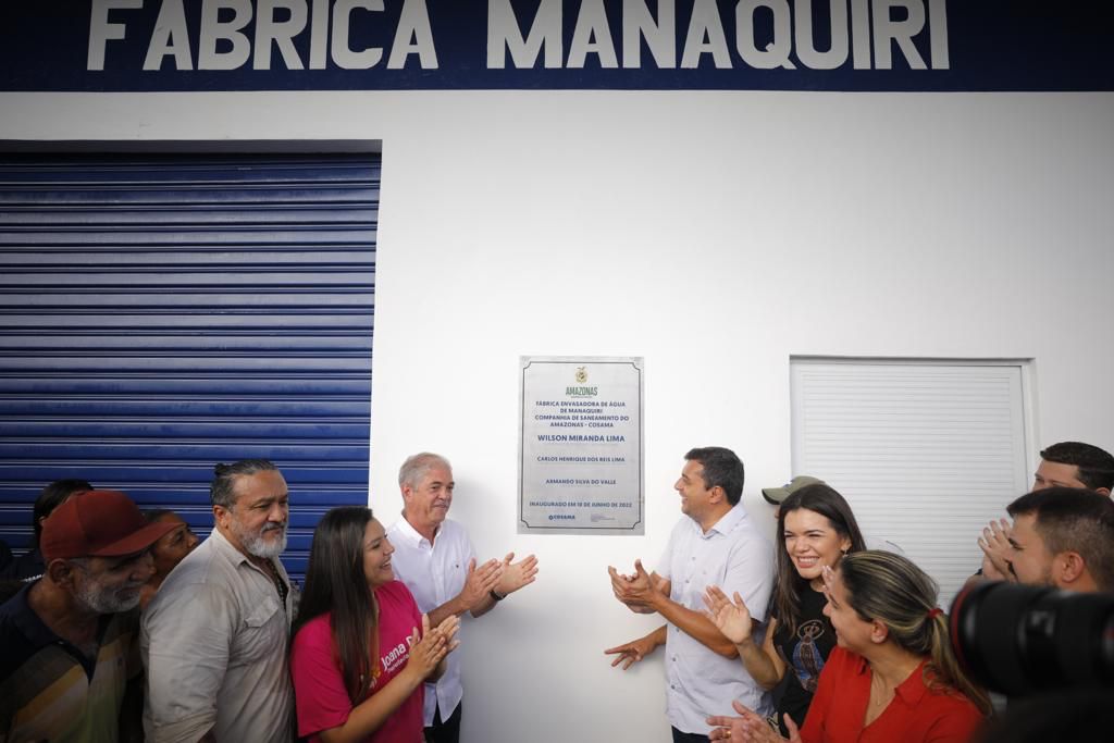 Você está visualizando atualmente Wilson Lima inaugura primeira estatal de produção de água mineral do Amazonas, em Manaquiri