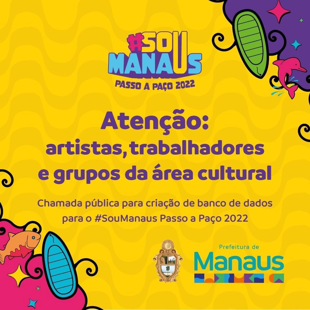 Leia mais sobre o artigo Prefeitura de Manaus, por meio da Manauscult, lança chamada pública para formação de banco de dados de artistas