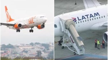 Avião da Gol e Latam lotado de passageiros quase se envolvem em grave acidente no aeroporto; veja vídeo