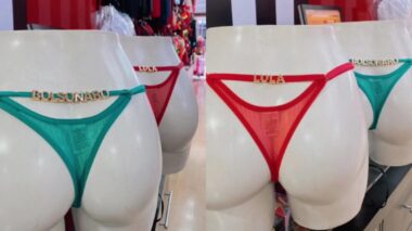 Espia…Loja de lingerie vende calcinhas personalizadas com nomes de Bolsonaro e Lula