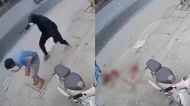 Homem é atacado e tem perna decepada a terçadadas no meio da rua; veja vídeo