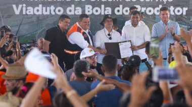 Wilson Lima e David Almeida anunciam construção de viaduto da Bola do Produtor e Parque Gigantes da Floresta