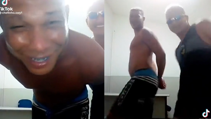 Você está visualizando atualmente Repara na Fuleiragem :Presos gravam dançinha no Tik Tok tirando graça da polícia: “O bagulho é doido”; veja vídeo