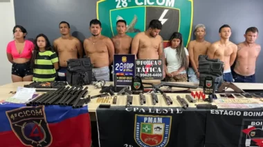 Repara nas lindezas: Quartel de facção é desarticulado pela polícia em Manaus