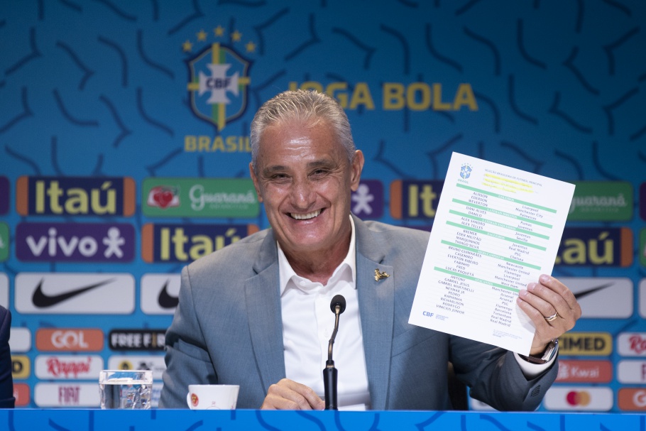 Você está visualizando atualmente Os 26 convocados de Tite para defender o Brasil na Copa; confira