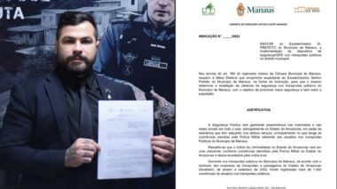 Vereador Capitão Carpê protocola proposta para reforçar a segurança nos ônibus de Manaus