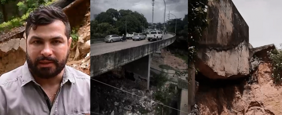 No momento, você está visualizando Vereador Capitão Carpê denuncia risco de desabamento do Viaduto Josué Cláudio de Souza