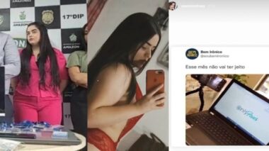 Repara na fuleiragem: Após ter sido solta em audiência de custódia, golpista do ‘Grupo Smart’ anuncia ida pro Onlyfans