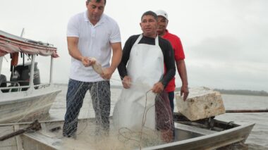 Na retomada da Pesca do Mapará, Wilson Lima destaca geração de renda e atuação dos pescadores para garantir a preservação da espécie