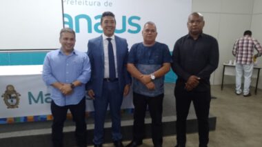 Em Manaus, Secretário de Segurança Pública e Comandante de Guarda Municipal de Borba participam de palestra sobre armamento