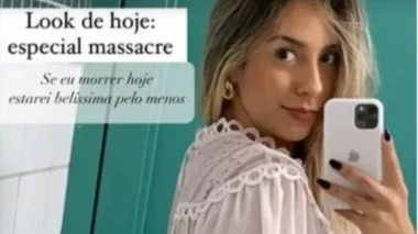 Profª causa polêmica com “look massacre”: “Morrer belíssima”