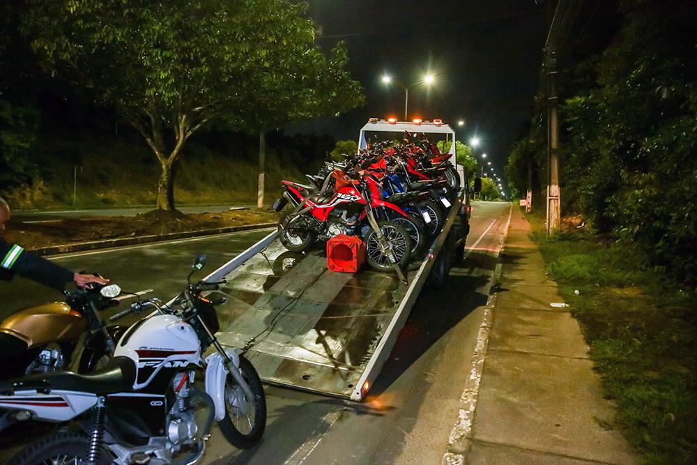 Você está visualizando atualmente Ao inibir “rolezinho”, Detran Amazonas remove dez motocicletas durante operação