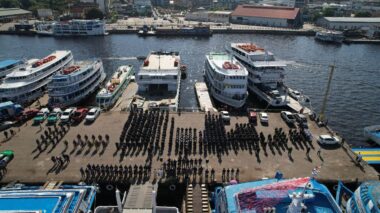 Polícia Militar embarca com grande efetivo para reforçar segurança durante 56° Festival Folclórico de Parintins