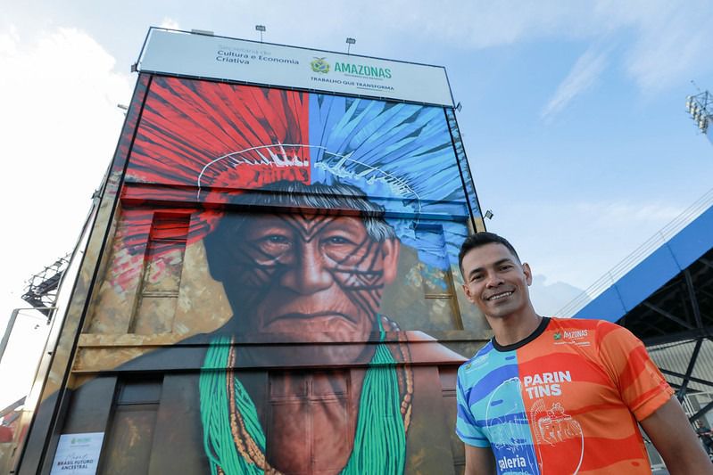 Você está visualizando atualmente Wilson Lima entrega Bumbódromo reformado com novo mural “Brasil, futuro ancestral”