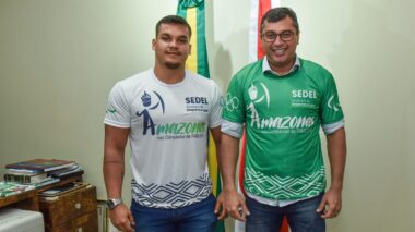 Amazonense Pedro Nunes é medalha de ouro no lançamento de dardo no Sul-Americano de Atletismo
