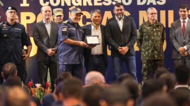 Wilson Lima destaca integração das forças de segurança para proteção da Amazônia em encontro de PMs do Norte