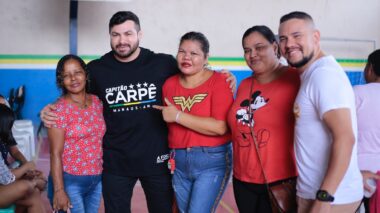 Capitão Carpê proporciona dezenas de serviços em ação social no bairro Coroado