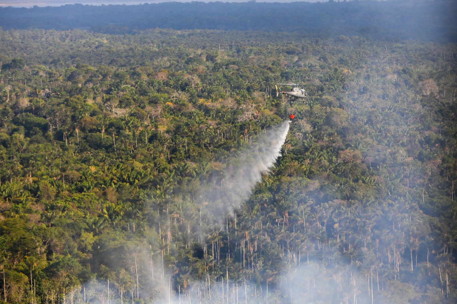 No momento, você está visualizando Na região metropolitana, o Governo do Amazonas intensifica combate às queimadas com apoio da Marinha