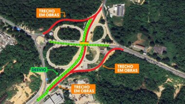 Governo do Amazonas alerta para desvio de tráfego de veículos no trevo da avenida Oitis, no Distrito Industrial II