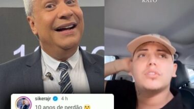 Espia: ao saber que Vitinho Cell foi roubado Sikera Jr comenta: “10 anos de perdão”