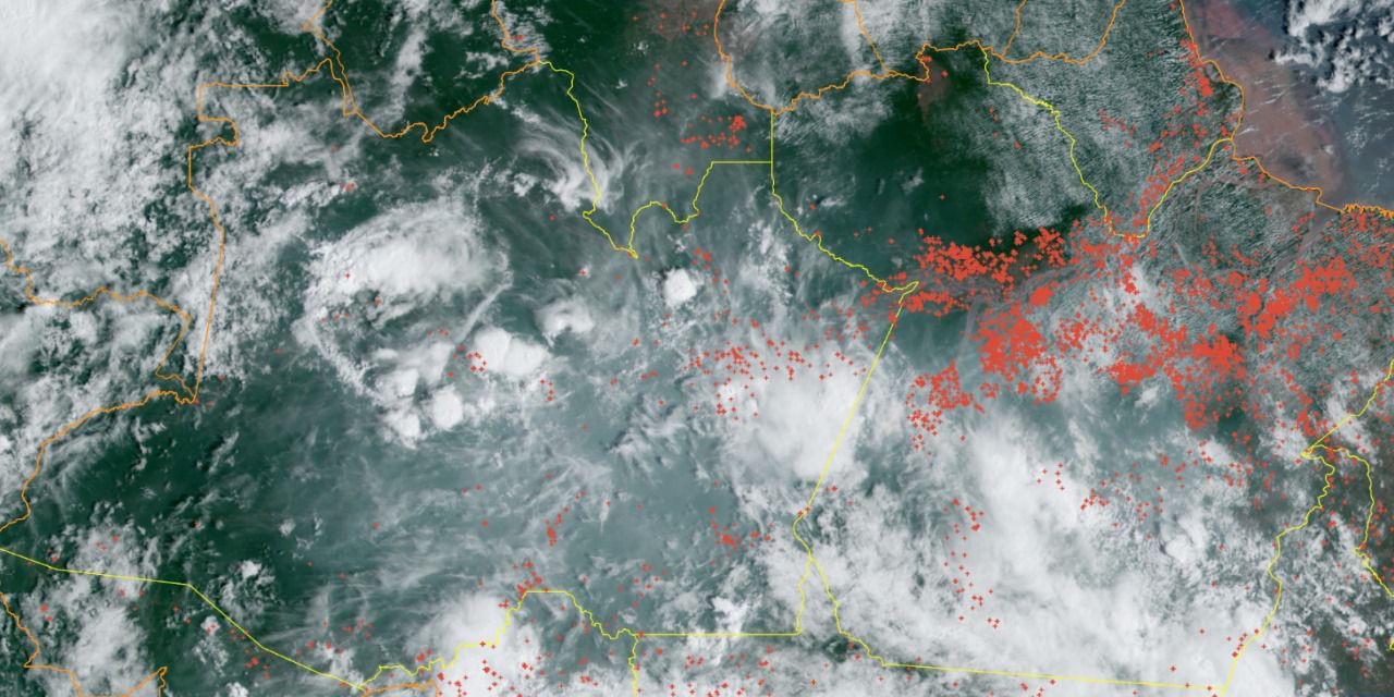 Você está visualizando atualmente Satélites de monitoramento mostram influência de queimadas no Pará na qualidade do ar em Manaus e municípios do Baixo Amazonas