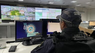 Centro ganha reforço na segurança com apoio de câmeras de videomonitoramento