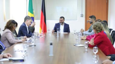 Em reunião com parlamentares alemães, Wilson Lima destaca importância do apoio de países mais ricos para preservação da Amazônia