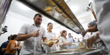 Em Parintins, Wilson Lima reinaugura restaurante do Prato Cheio ampliado e reforça setores social e primário