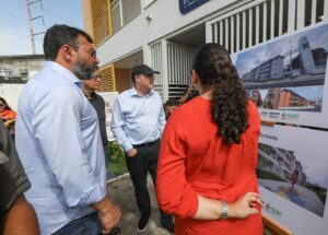 Leia mais sobre o artigo Em visita às obras do Prosamin+ com o presidente do BID, Wilson Lima destaca benefícios na qualidade de vida da população