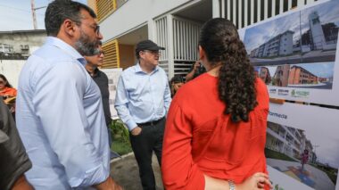 Em visita às obras do Prosamin+ com o presidente do BID, Wilson Lima destaca benefícios na qualidade de vida da população