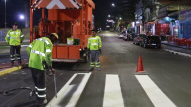 Lóris Cordovil, Constantino Nery e Pedro Teixeira recebem nova sinalização viária