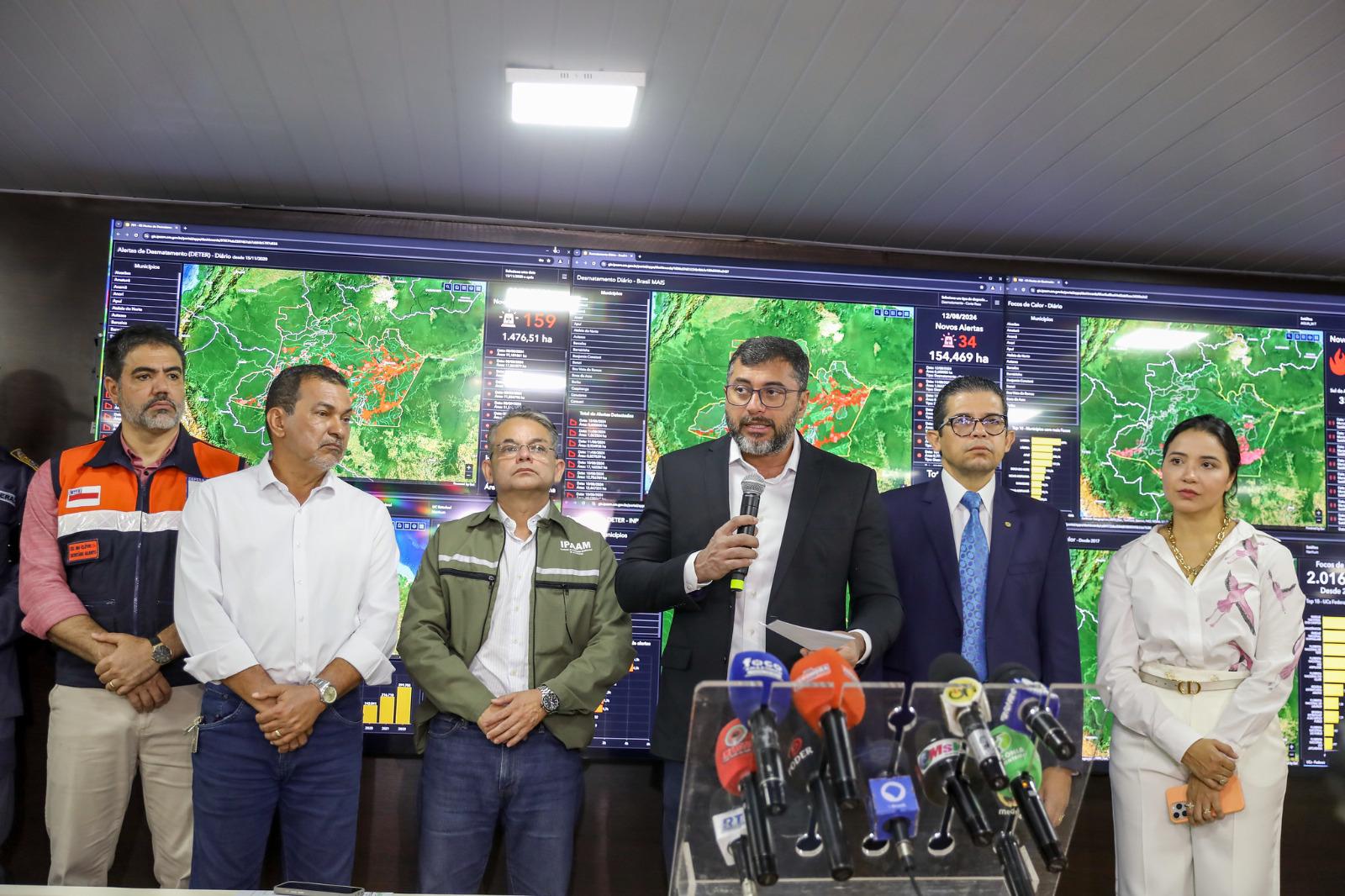 No momento, você está visualizando Wilson Lima anuncia ampliação do efetivo para combate às queimadas no sul do Amazonas