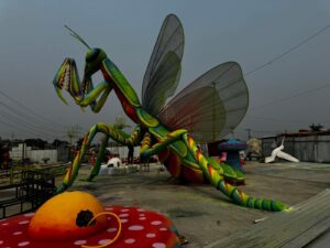 Leia mais sobre o artigo Segunda etapa do Gigantes da Floresta, obra da Prefeitura de Manaus, entra na fase de acabamentos e pintura com cores lúdicas e vibrantes