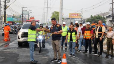 Em tempo recorde, Prefeitura de Manaus libera alça viária do viaduto Rei Pelé
