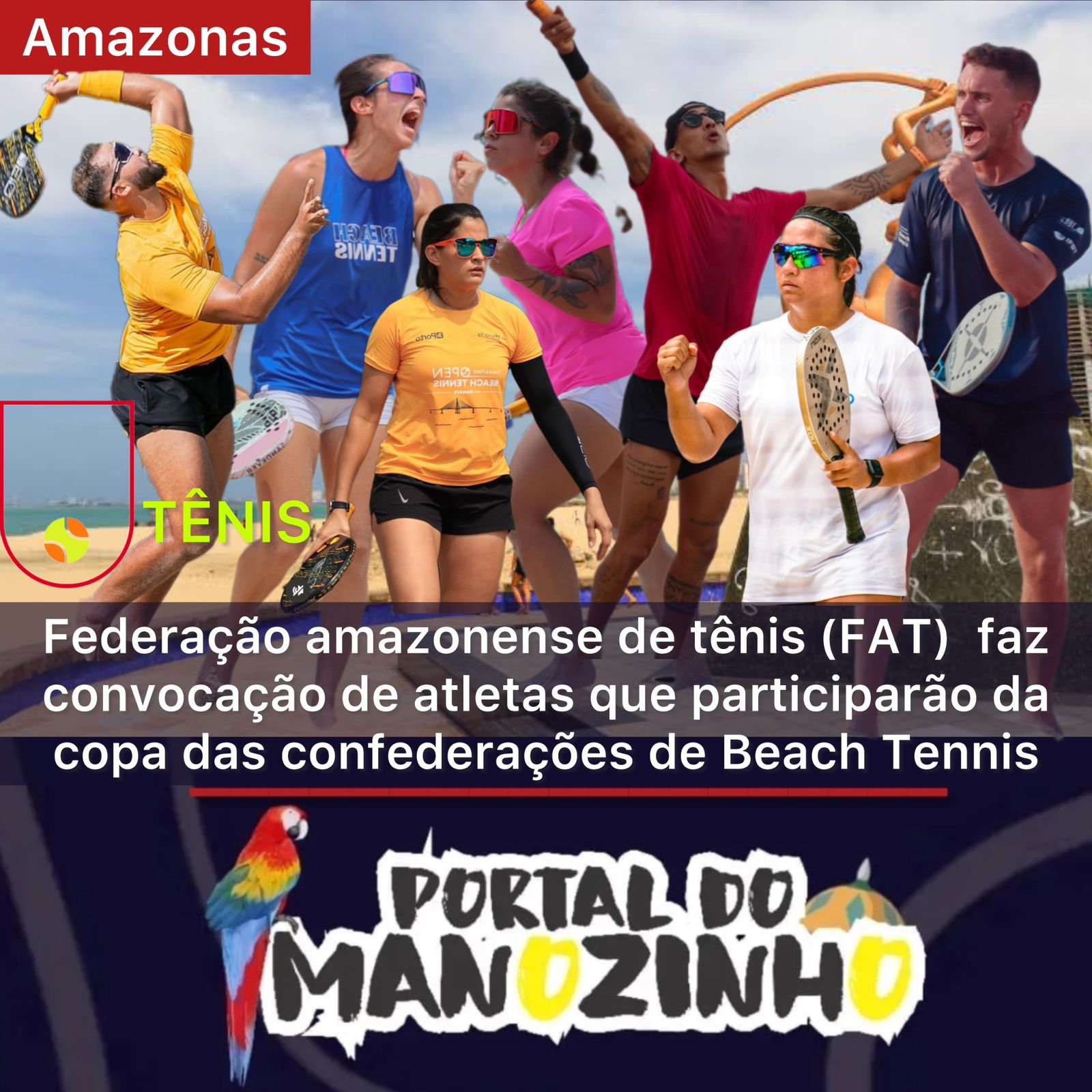 Você está visualizando atualmente Federacao amazonense de tênis (FAT) faz convocação de atletas que participarão da copa das confederações de Beach Tennis