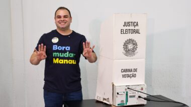 “Nossas propostas estão na boca do povo”, destaca Roberto Cidade ao votar neste domingo, confiante no segundo turno