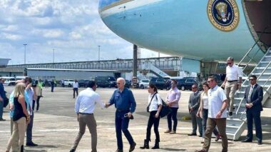 Em visita histórica ao Amazonas, governador Wilson Lima recepciona presidente dos Estados Unidos, Joe Biden