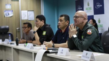 Forças de Segurança Pública do Amazonas atuam em esquema de segurança durante visita do presidente dos Estados Unidos, Joe Biden