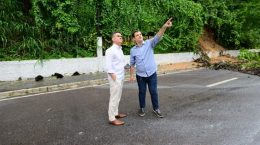 Prefeito determina liberação imediata da avenida Mário Ypiranga após serviços para conter desbarrancamento