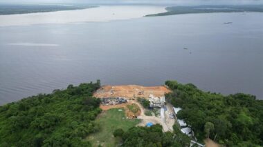 Parque Encontro das Águas tem primeira etapa de contenção do talude concluída