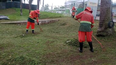 Prefeitura reforça limpeza no sambódromo para os desfiles das escolas de samba
