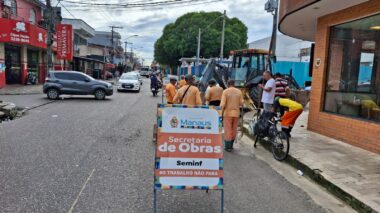 Prefeitura de Manaus recupera redes de drenagem profunda no bairro Alvorada