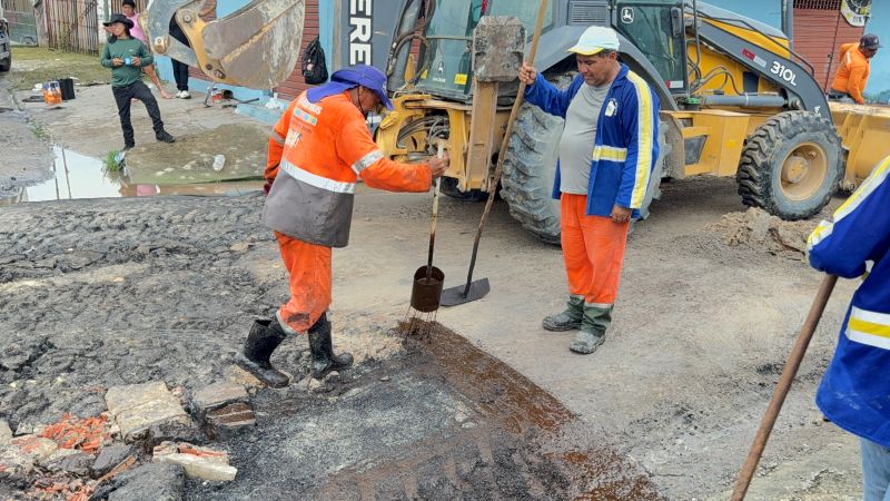 No momento, você está visualizando Prefeitura de Manaus realiza serviços de manutenção asfáltica no bairro Novo Aleixo