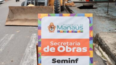 Prefeitura de Manaus atua na modernização de tubulação em concreto armado no bairro Nova Esperança