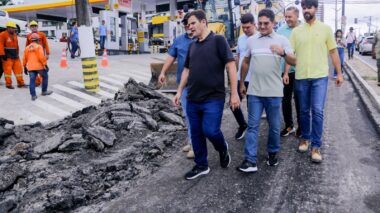 Prefeito de Manaus em exercício Renato Junior fiscaliza substituição de drenagem profunda e prevê liberação da avenida Maceió nesta quarta-feira, 5/3