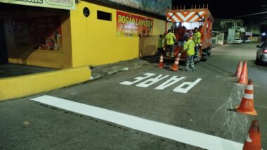 Prefeitura reforça segurança viária com nova sinalização horizontal em vias estratégicas de Manaus