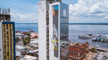 Projeto ‘Arte no Topo’ transforma o centro de Manaus em galeria a céu aberto
